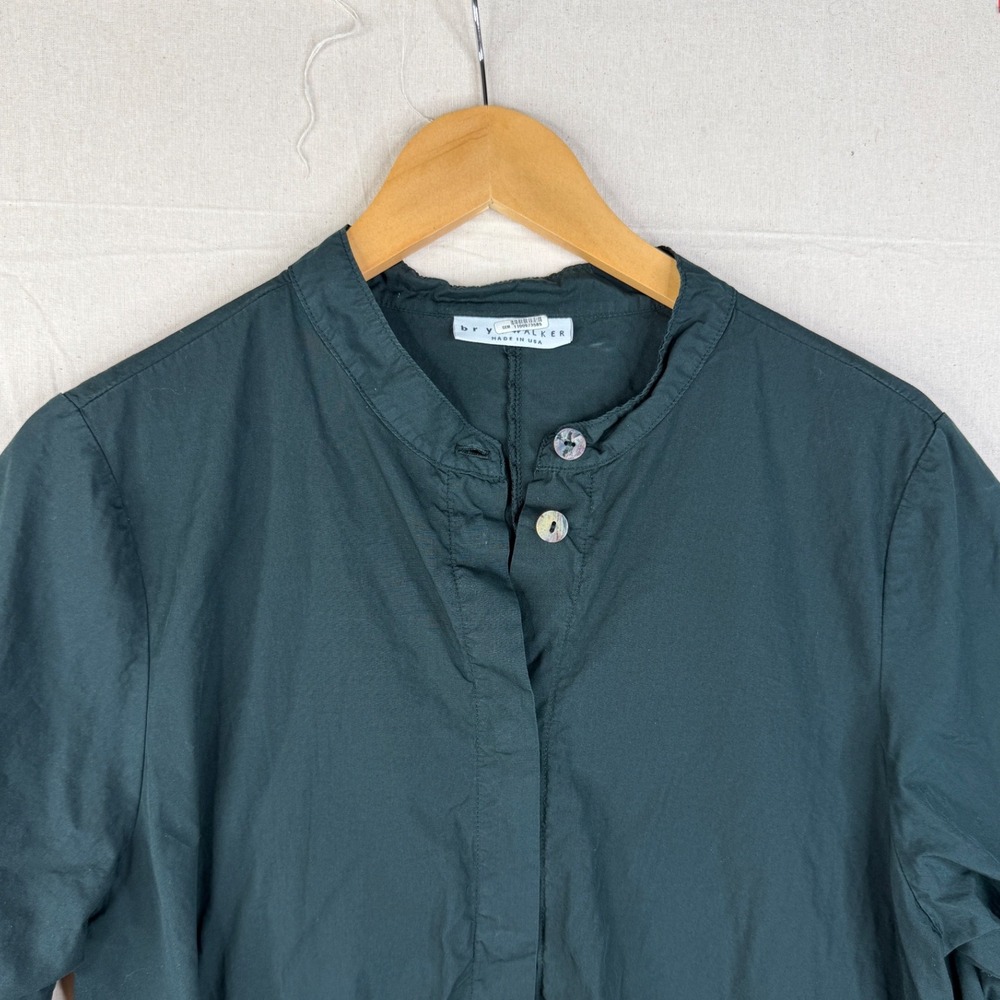 Bryn Walker Winona Mandarin Collar‎ Organic Cotton 3/4 Sleeve Tunic size Medium - Picture 5 of 9